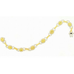 A 9=4.86cts. Radiant Yellow Diamonds Bracelet set