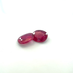2.89-CT OV Ruby Matched Pair