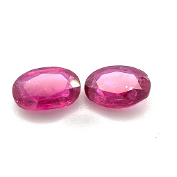 1.83-CT OV Ruby Matched Pair
