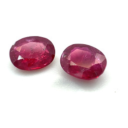 1.98-CT OV Ruby Matched Pair