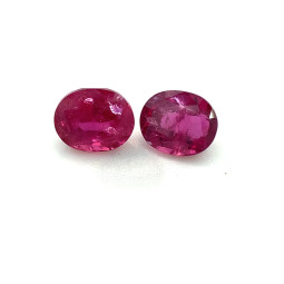 2.03-CT OV Ruby Matched Pair