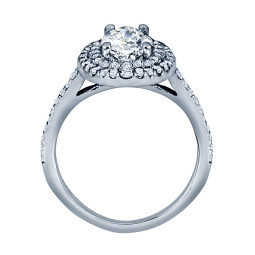 Oval Cut Double Halo Diamond Engagement Ring