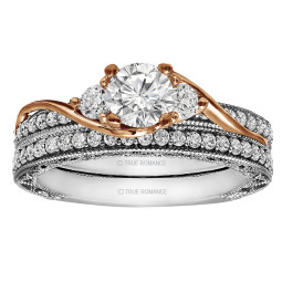 Round Cut Diamond Vintage Style Engagement Ring
