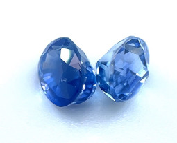 2.63-CT Oval Sapphire Matched Pair