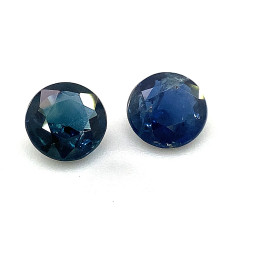 1.73-CT Round Sapphire Matched Pair