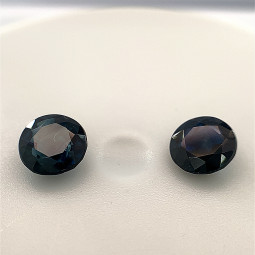 2.04-CT Round Sapphire Matched Pair