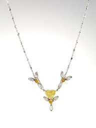 Yellow Diamond Young at Heart Necklace