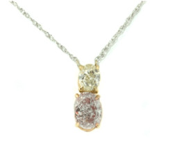 Pink & Yellow Diamond Pendant