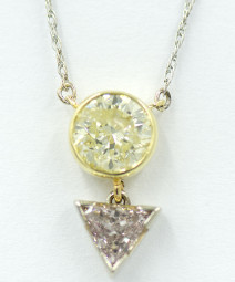 Multi Color Diamond Pendant