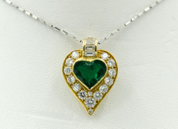 Emerald & Diamond Pendant