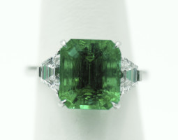 5.59ct Colombian Emerald Ring No Oil