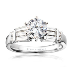 Me361-14k White Gold Engagement Ring From Nostalgic Collection