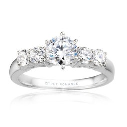 Me515-14k White Gold Engagement Ring From Nostalgic Collection