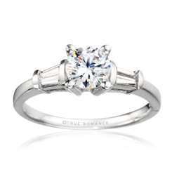 Me810-14k White Gold Engagement Ring From Nostalgic Collection