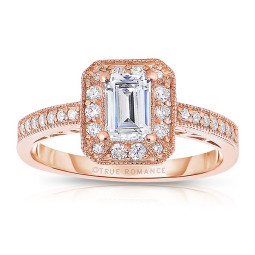 Rm1318ers-14k Rose Gold Engagement Ring From The Pink About It Collection