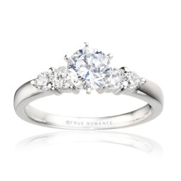 Rm495-14k White Gold Engagement Ring From Nostalgic Collection