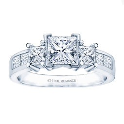 Rm500-14k White Gold Engagement Ring From Nostalgic Collection