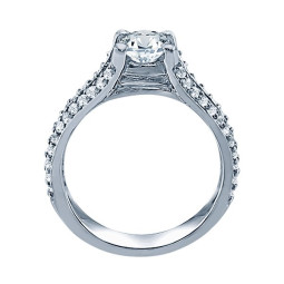 Rm999v-14k White Gold Classic Engagement Ring