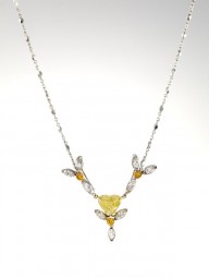Yellow Diamond Young at Heart Necklace