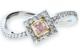 Radinat Cut Pink Diamond Ring
