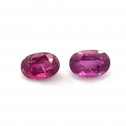 0.85-CT OV Ruby Matched Pair