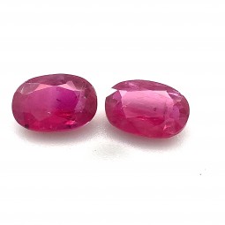 1.94-CT OV Ruby Matched Pair