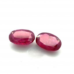 3.58-CT OV Ruby Matched Pair