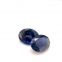 3.27-CT Oval Sapphire Matched Pair
