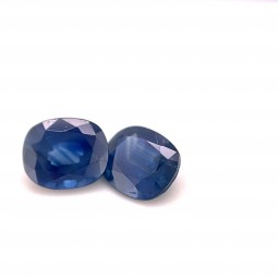 2.86-CT Oval Sapphire Matched Pair