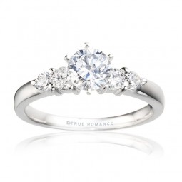 Rm495-14k White Gold Engagement Ring From Nostalgic Collection