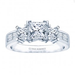 Rm500-14k White Gold Engagement Ring From Nostalgic Collection