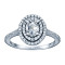 Oval Cut Double Halo Diamond Engagement Ring