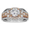 Round Cut Halo Diamond Vintage Engagement Ring