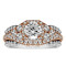 Round Cut Halo Diamond Vintage Engagement Ring