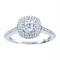 Rm1025-14k White Gold Round Cut Double Halo Diamond Engagement Ring