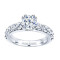 Rm1101-14k White Gold Classic Engagement Ring