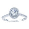 Rm1301v-14k White Gold Oval Cut Halo Diamond Engagement Ring