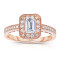 Rm1318ers-14k Rose Gold Engagement Ring From The Pink About It Collection