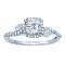 Rm1407r-14k White Gold Halo Engagement Ring