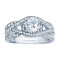 Rm1413-14k White Gold Infinity Engagement Ring
