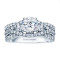 Rm1431-14k White Gold Infinity Engagement Ring