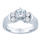 Rm464-14k White Gold Engagement Ring From Nostalgic Collection
