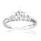 Rm495-14k White Gold Engagement Ring From Nostalgic Collection