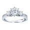 Rm576-14k White Gold Classic Engagement Ring