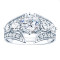 Rm921 -14k White Gold Classic Engagement Ring