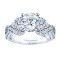 Rm985-14k White Gold Infinity Engagement Ring