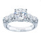 Rm993-14k White Gold Classic Engagement Ring