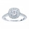 Rm1025-14k White Gold Round Cut Double Halo Diamond Engagement Ring